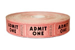 Admit One Roll Tickets