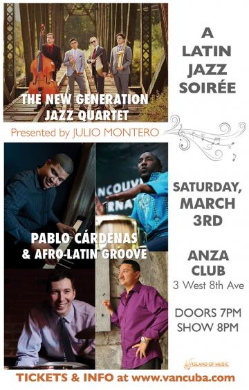 A LATIN JAZZ SOIRÉE (early evening concert)