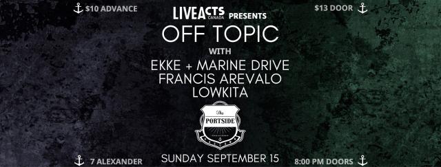 Off Topic + Guests at the Portside Pub