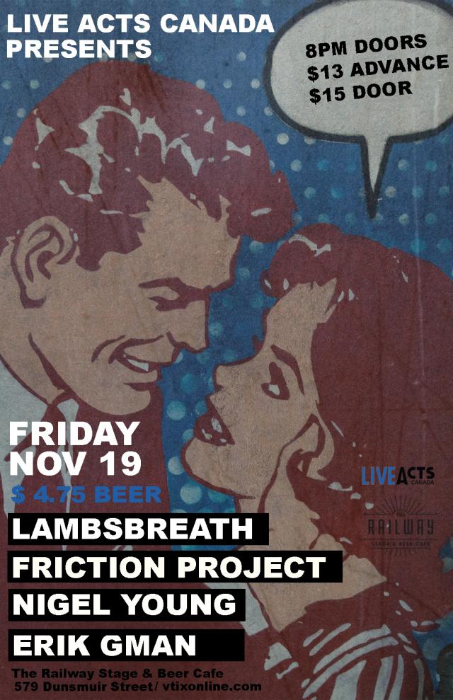 Lambsbreath With Special Guests Friction Project + Nigel Young + Erik Gman 