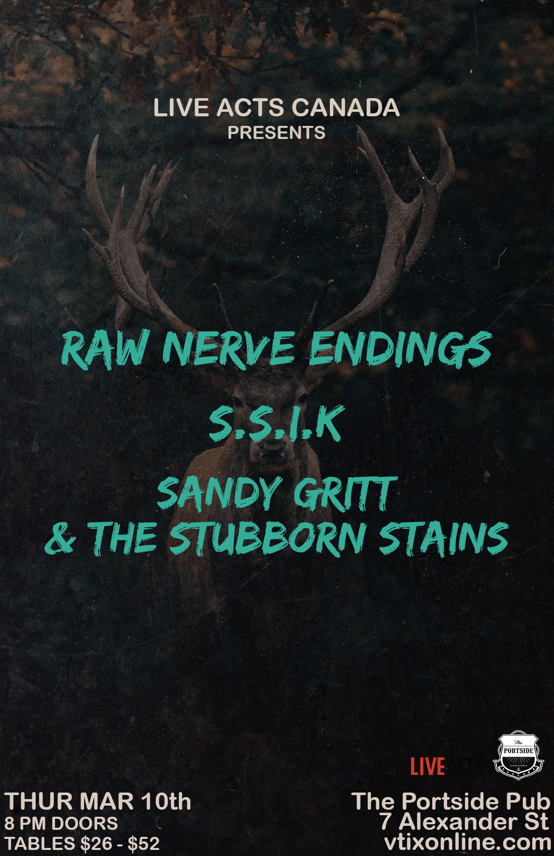 S.S.I.K. With Guests Sandy Gritt & The Stubborn Stains