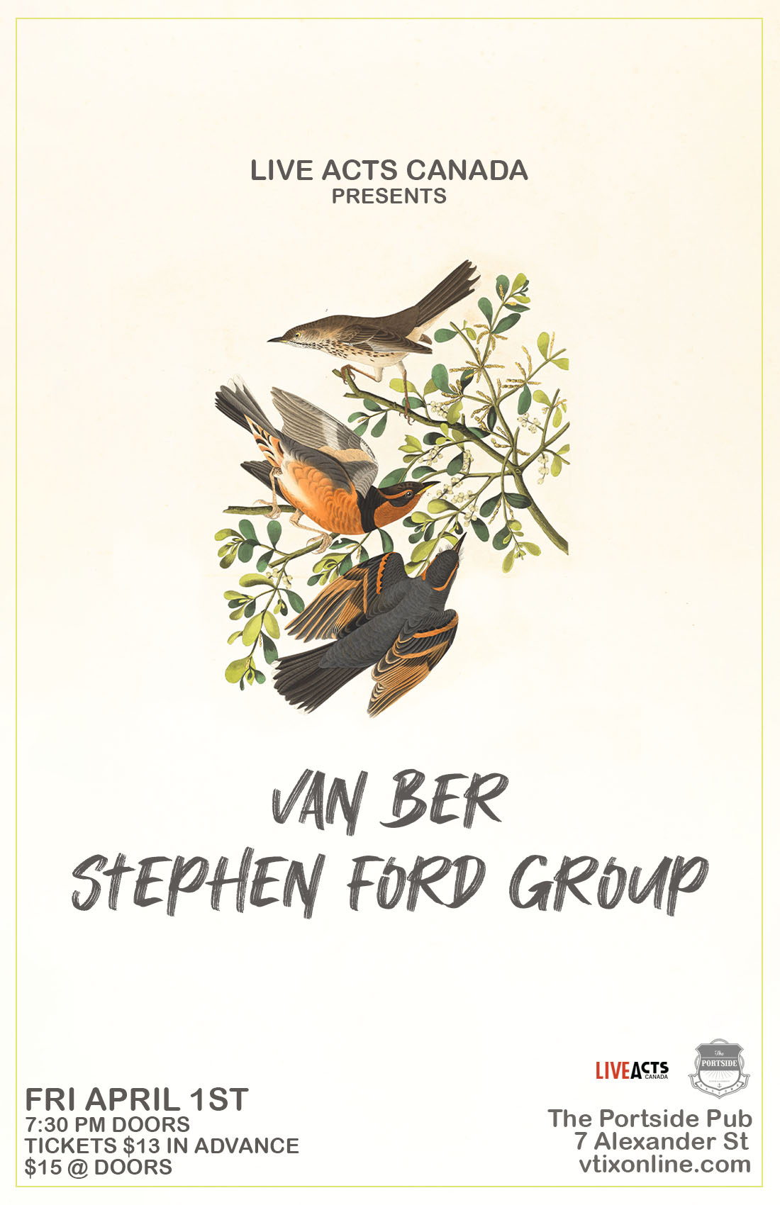 Van Ber With Special Guest Stephen Ford Group 