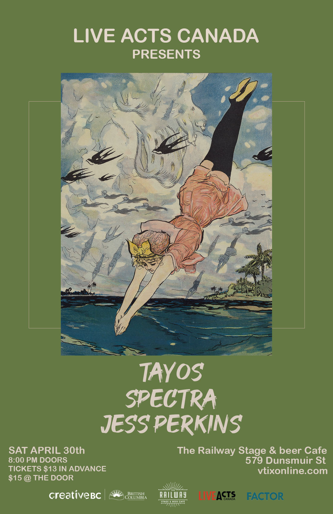 Tayos With Special Guests, Spectra and Jess Perkins 