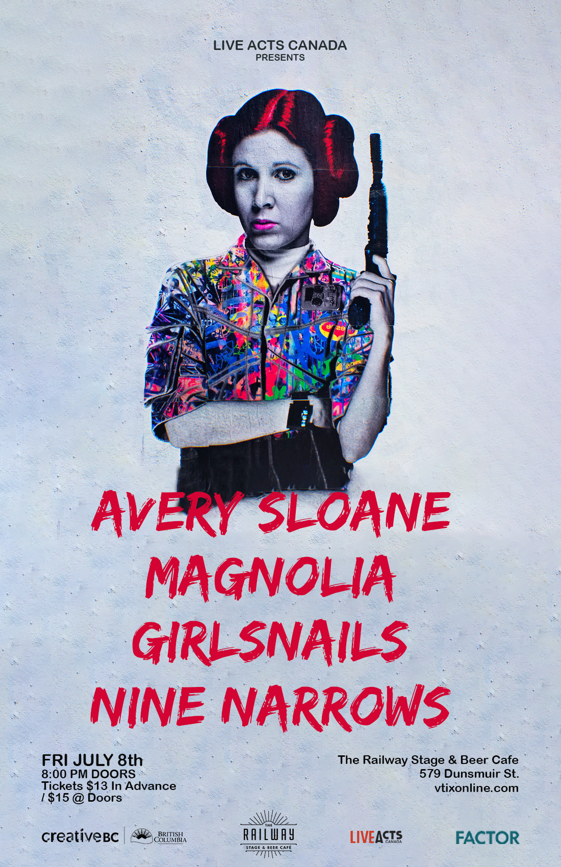 Avery Sloane with Guests, Magnolia, Girlsnails, and Nine Narrows