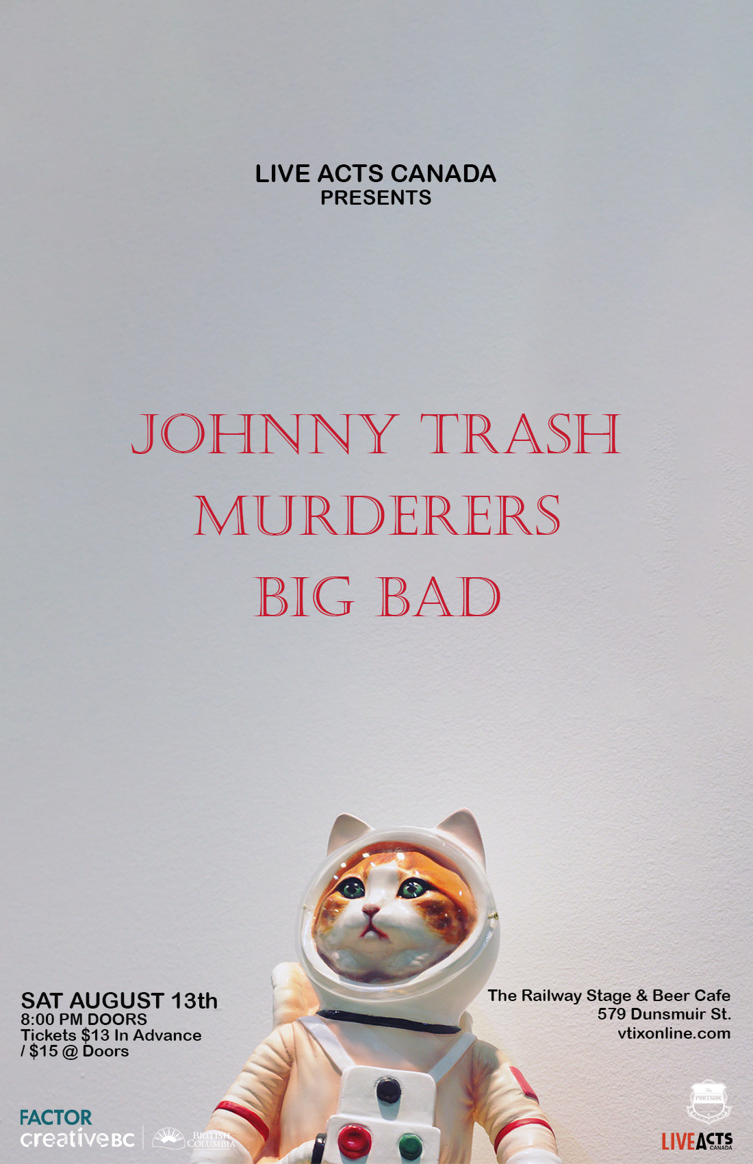 Johnny Trash with Special Guests Murderers and Big Bad