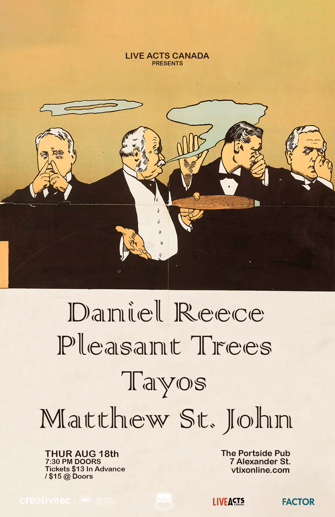 Daniel Reece with Special Guests Pleasant Trees, Tayos and Matthew St John