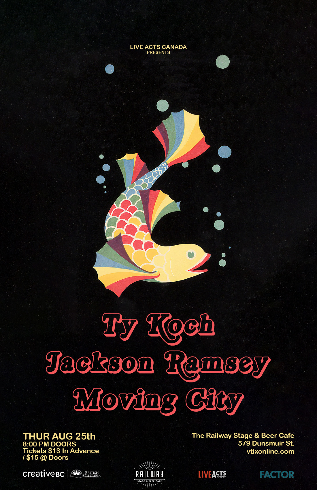 Ty Koch With Special Guests,	Jackson Ramsey, and Moving City 