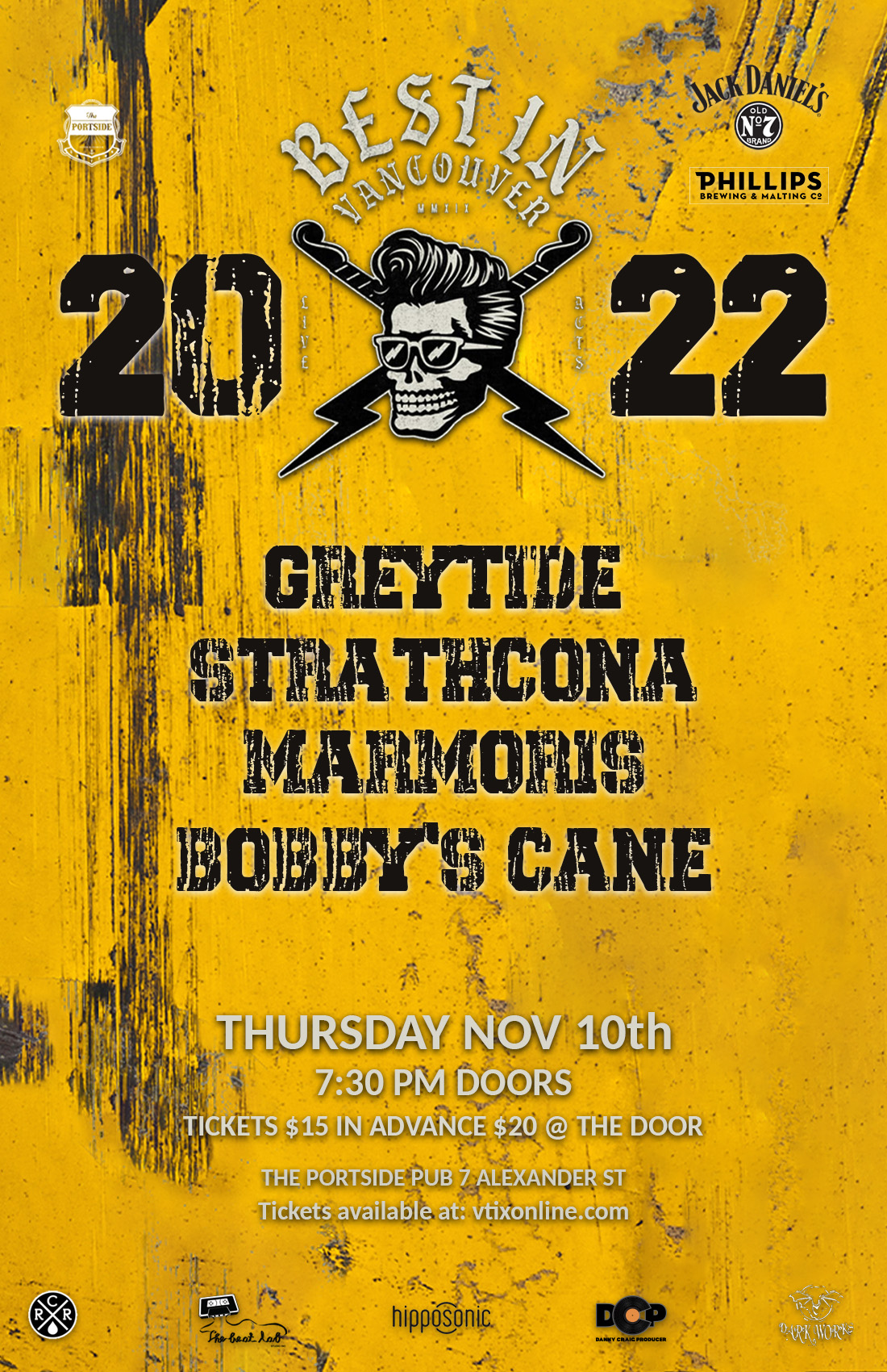 Best in Vancouver 2022, feat - Greytide, Strathcona, Marmoris and Bobby's Cane