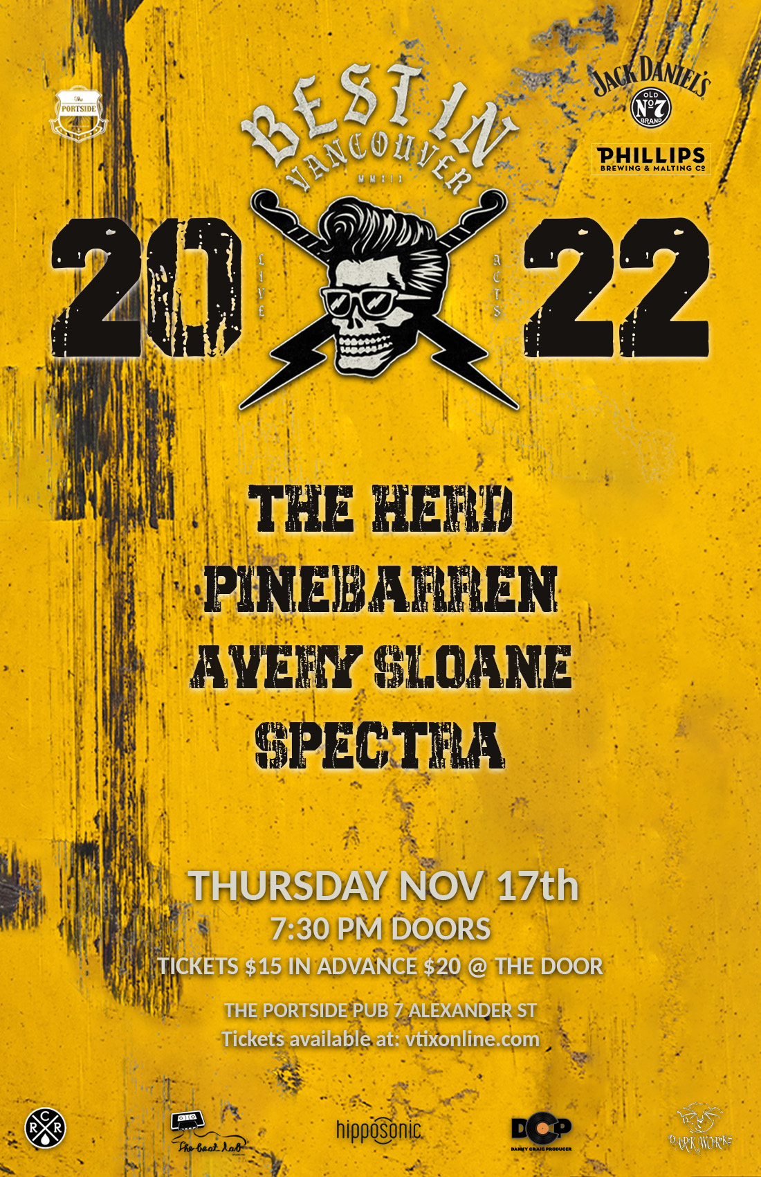 Best in Vancouver 2022, feat - The Herd, Pinebarren, Avery Sloane, Spectra