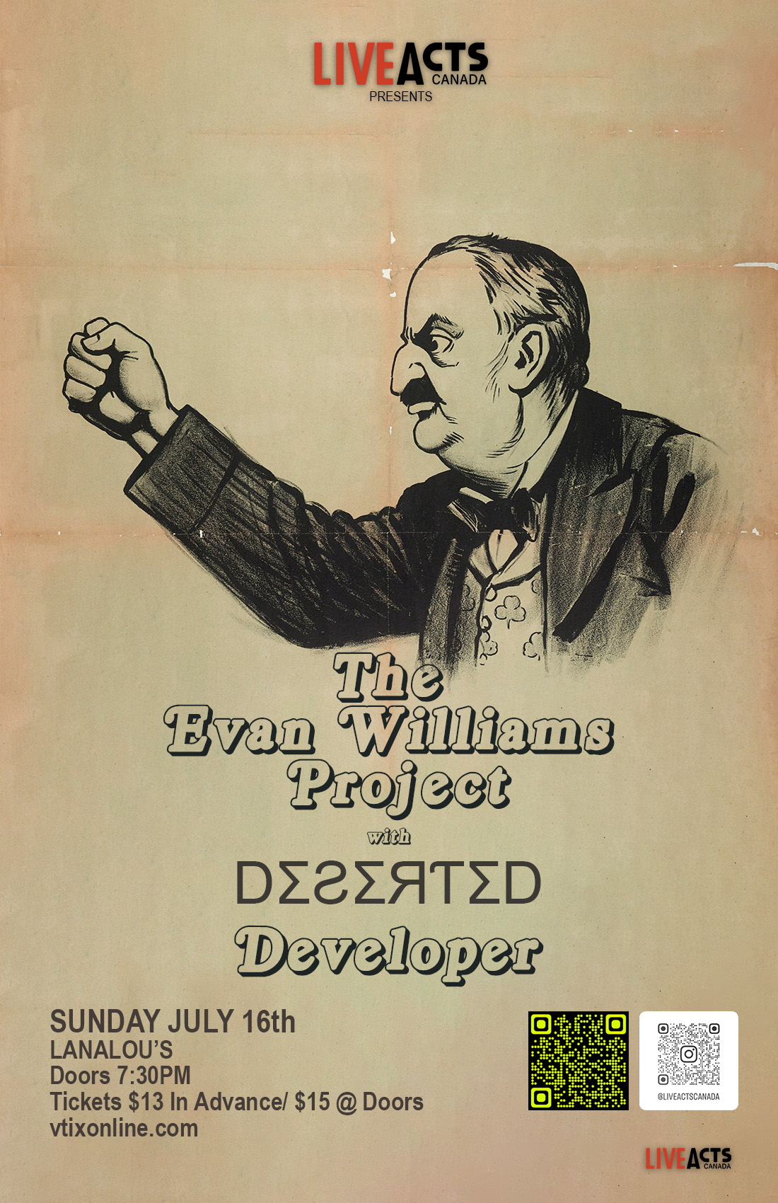 The Evan Williams Project with Special Guest DΣƧΣЯƬΣD and Developer