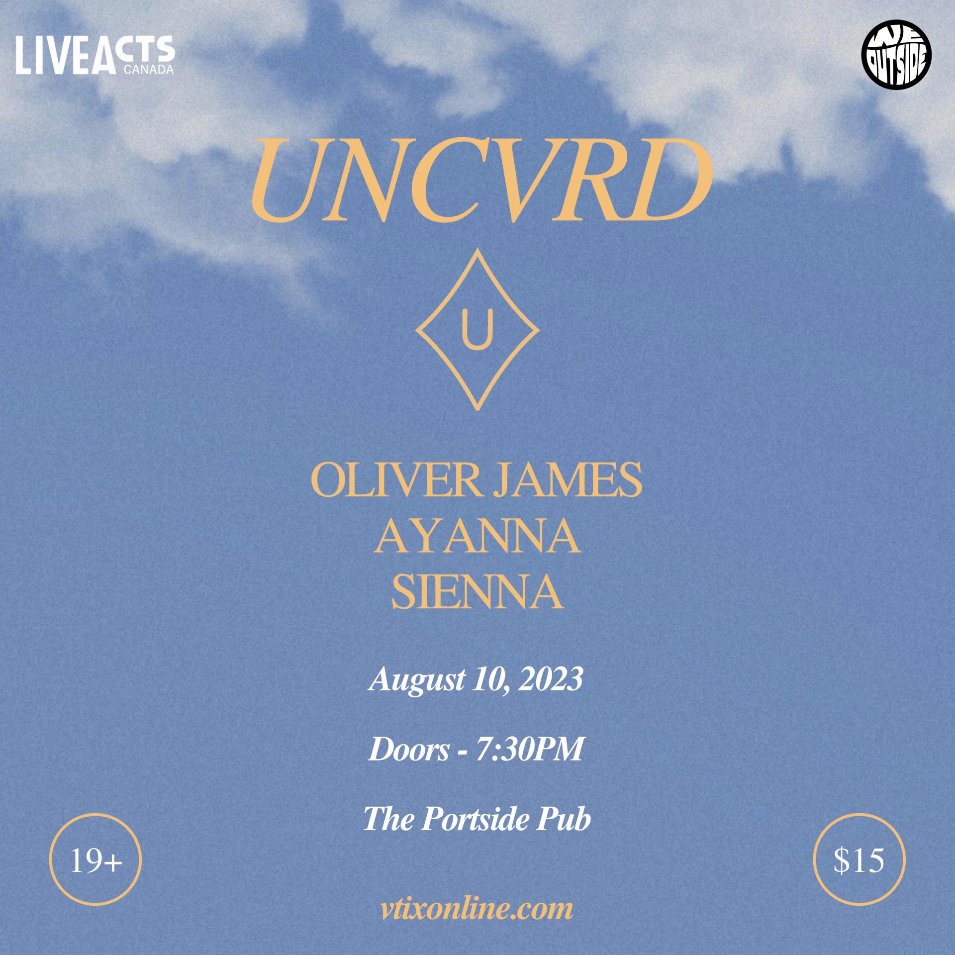 Oliver James with Special Guests Ayanna and Sienna