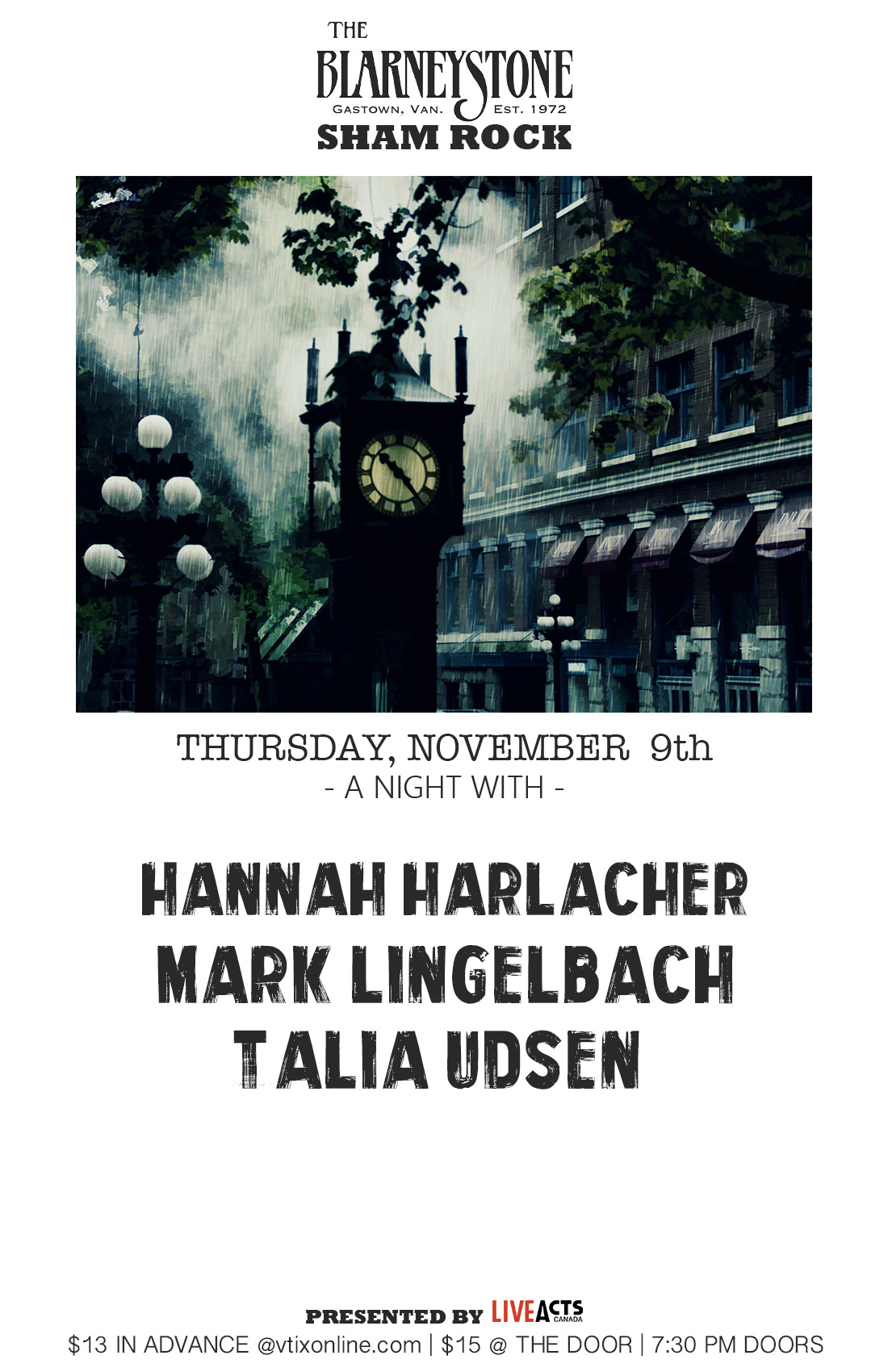 Hannah Harlacher with Special Guests Mark Lingelbach, Talia Udsen
