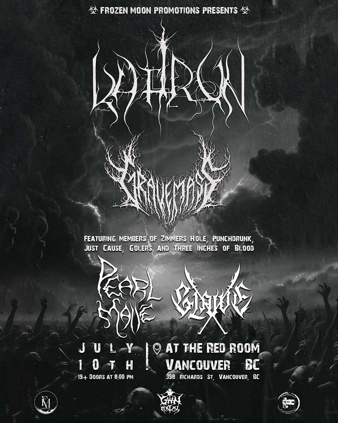 KAFIRUN, GRAVE MASS, GLAIVE, PEARL MALLÊ (YVR)