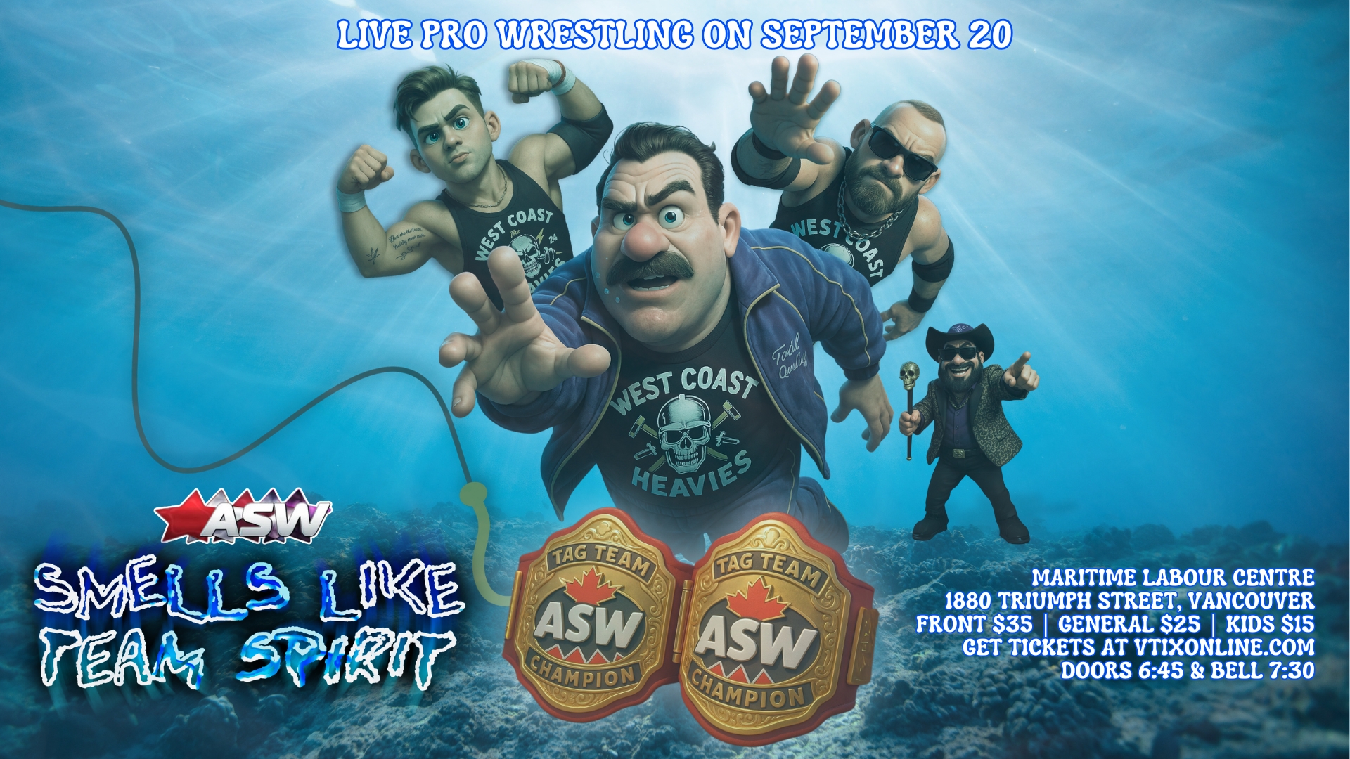 ALL STAR WRESTLING PRESENTS SMELLS LIKE TEAM SPIRIT