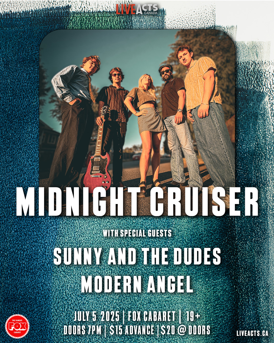 Midnight Cruiser w/ Sunny and the Dudes, Modern Angel