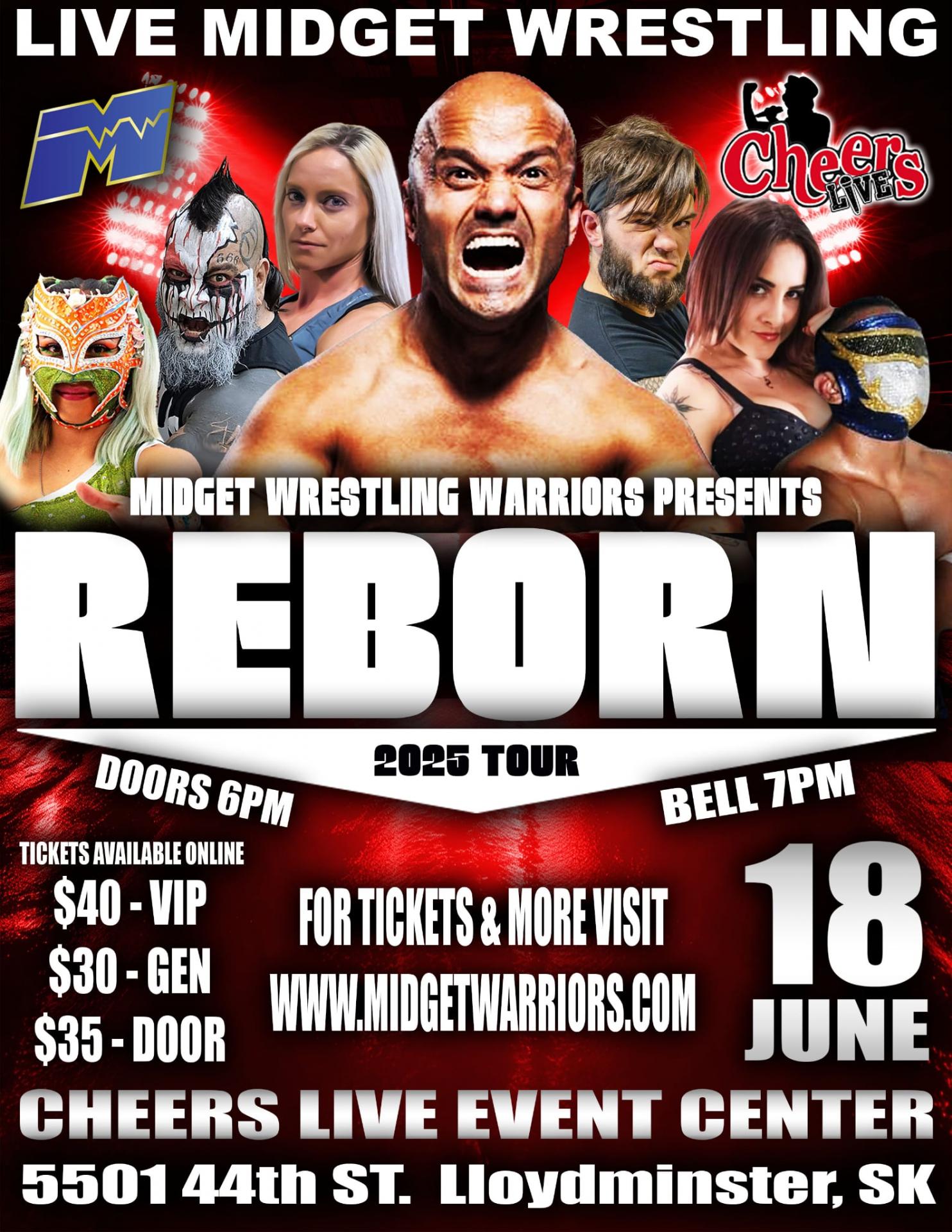 MIDGET WRESTLING WARRIORS REBORN TOUR 2025