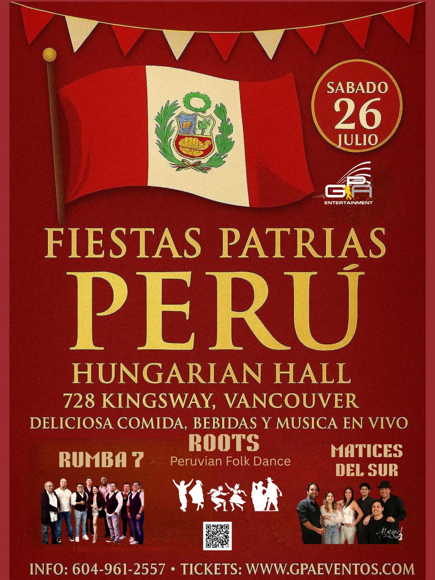 CELEBRACION FIESTAS PATRIAS PERU