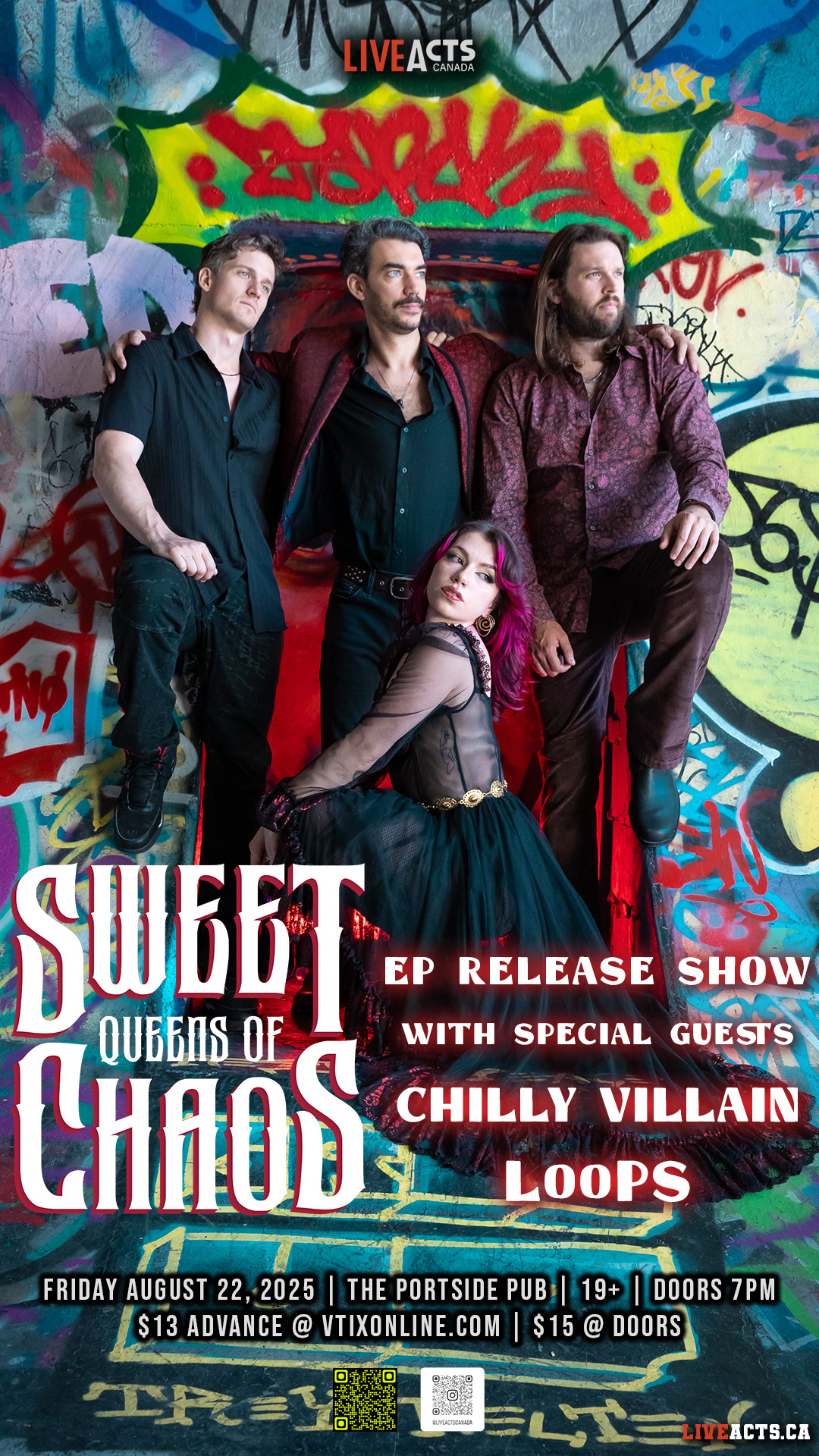 Sweet Queens of Chaos EP Release Show w/ Chilly Villain, LooPS