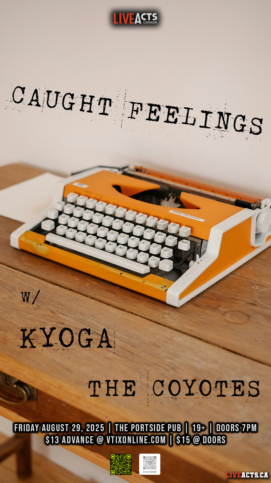 Caught Feelings w/ Kyoga, The Coyotes