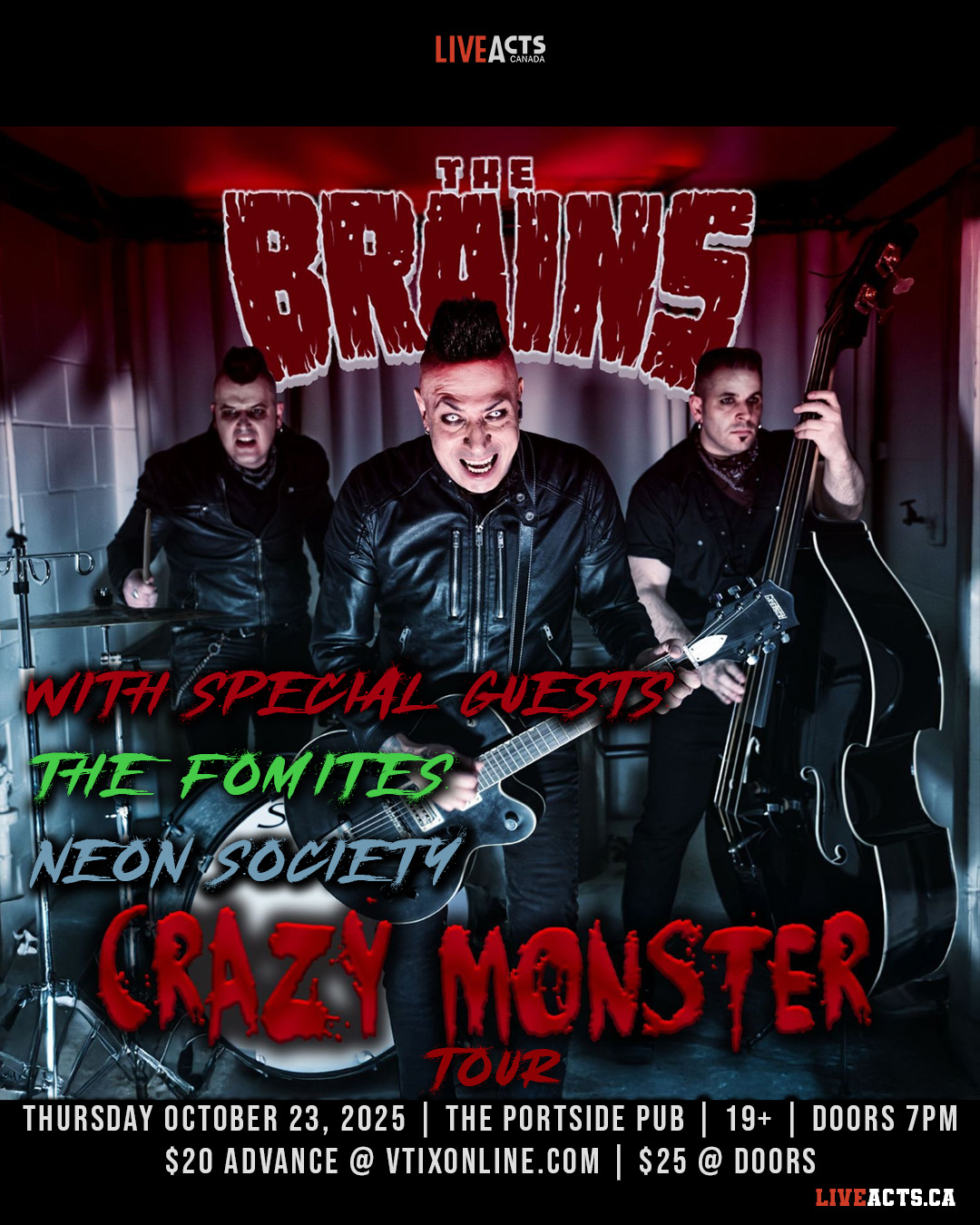 The Brains w/ The Fomites, Neon Society