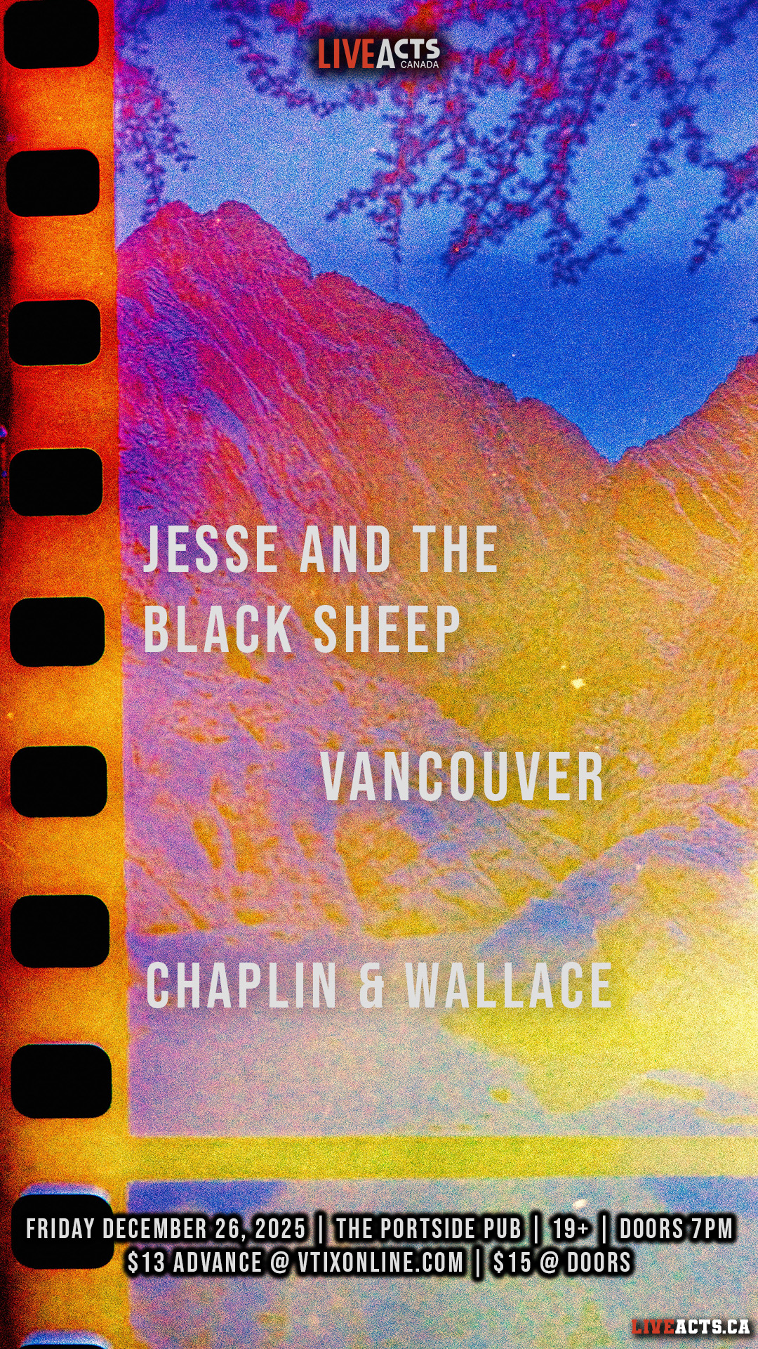 Jesse and the Black Sheep w/ Vancouver, Chaplin & Wallace