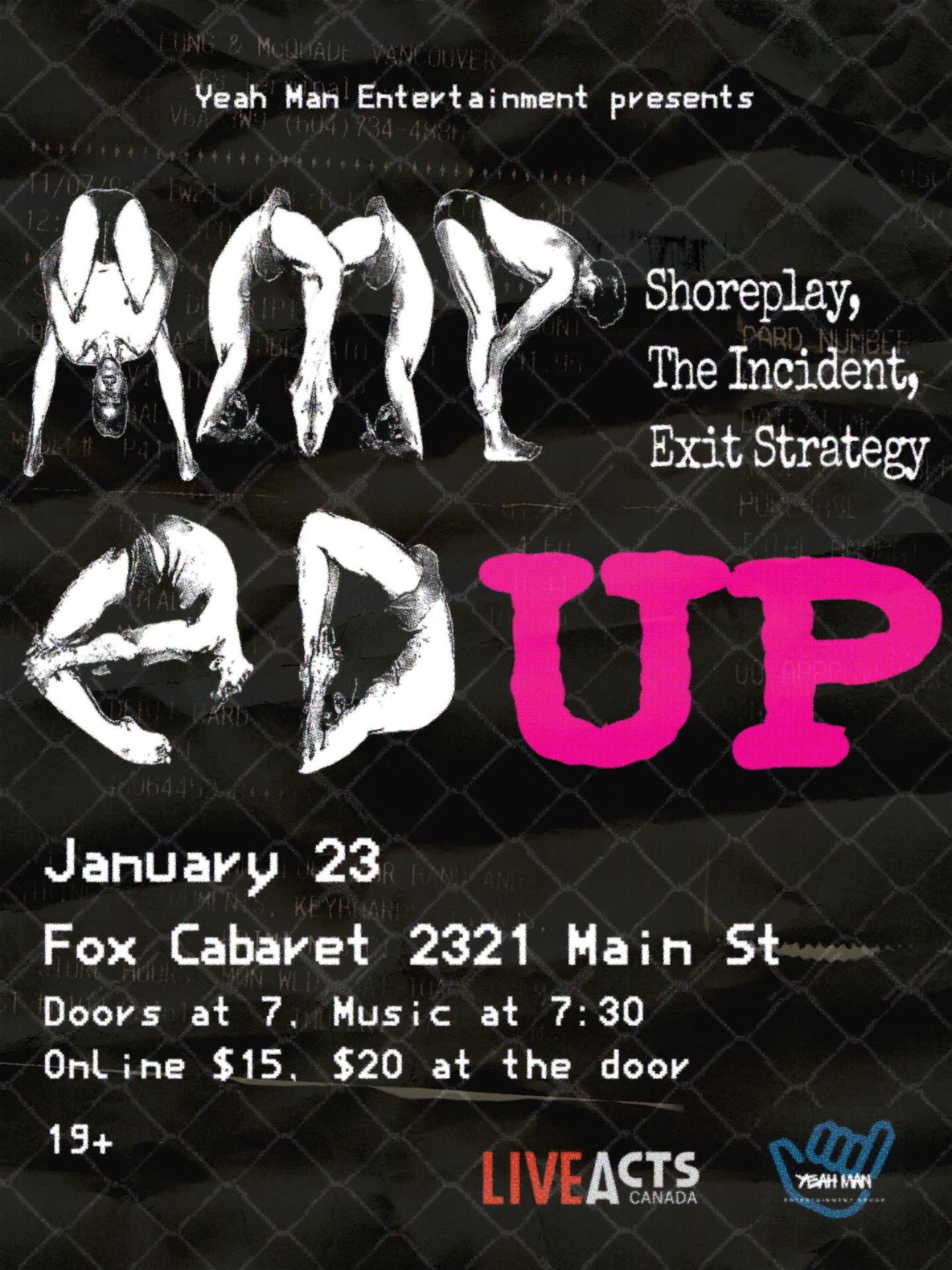 AMPED UP: Shoreplay, The Incident, Exit Strategy