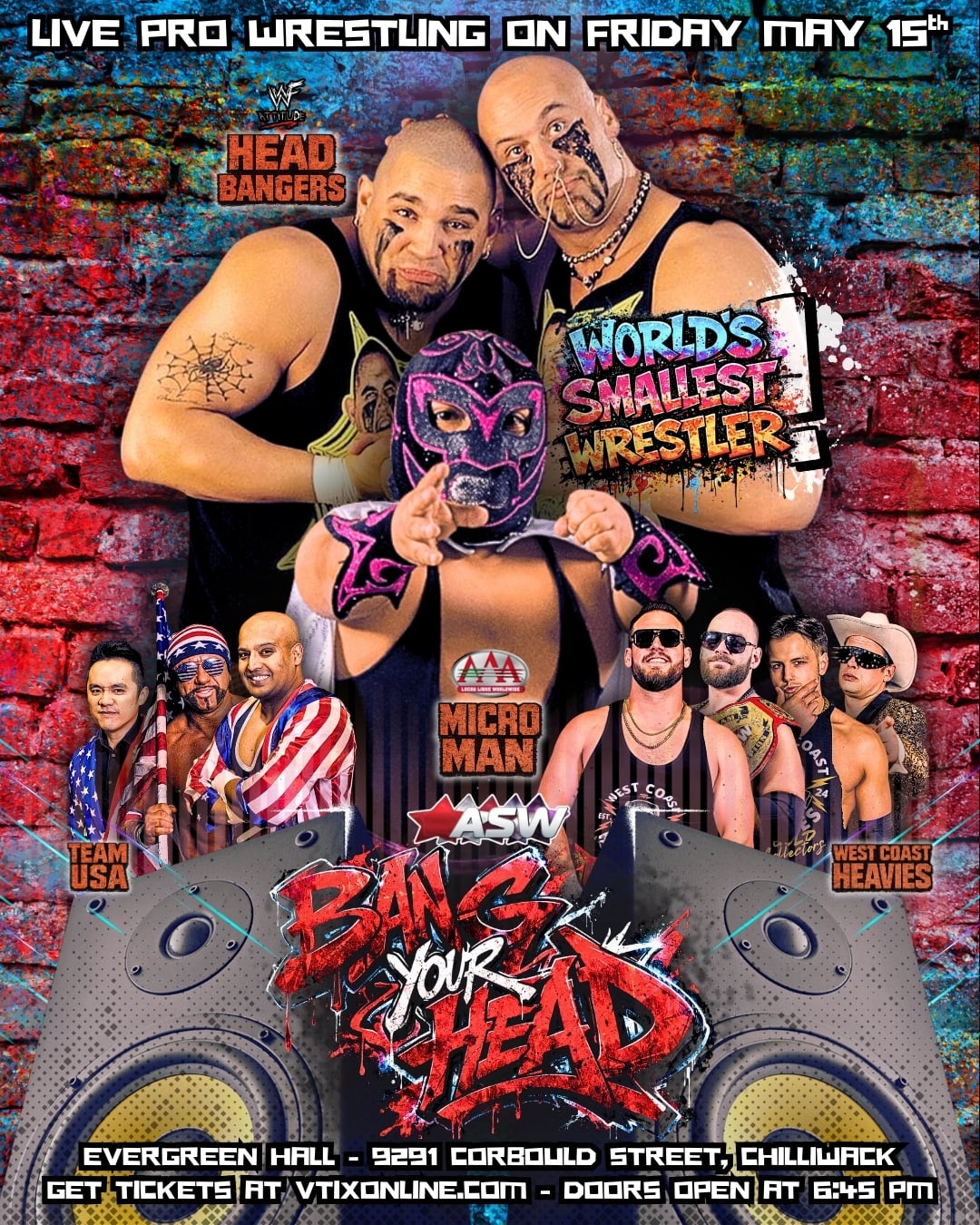 ALL STAR WRESTLING PRESENTS BANG YOUT HEAD!
