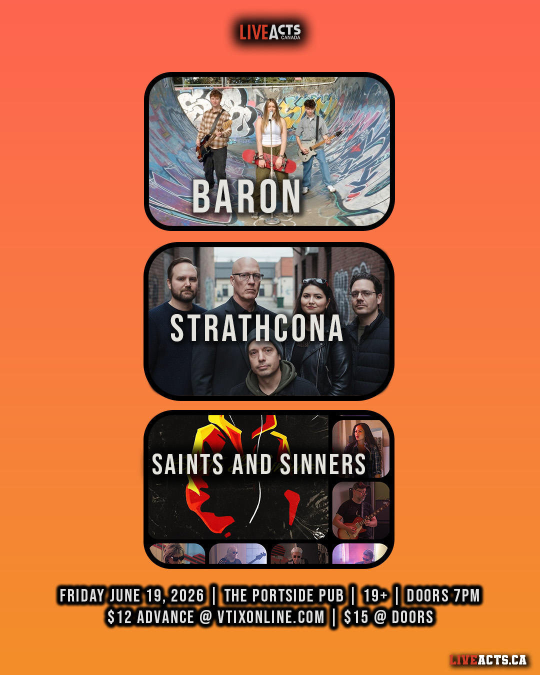 Baron w/ Strathcona, Saints and Sinners