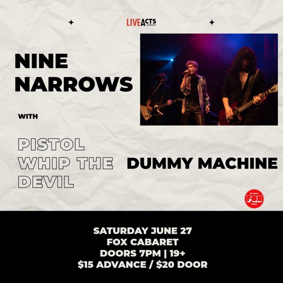 Nine Narrows, Pistol Whip the Devil, Dummy Machine
