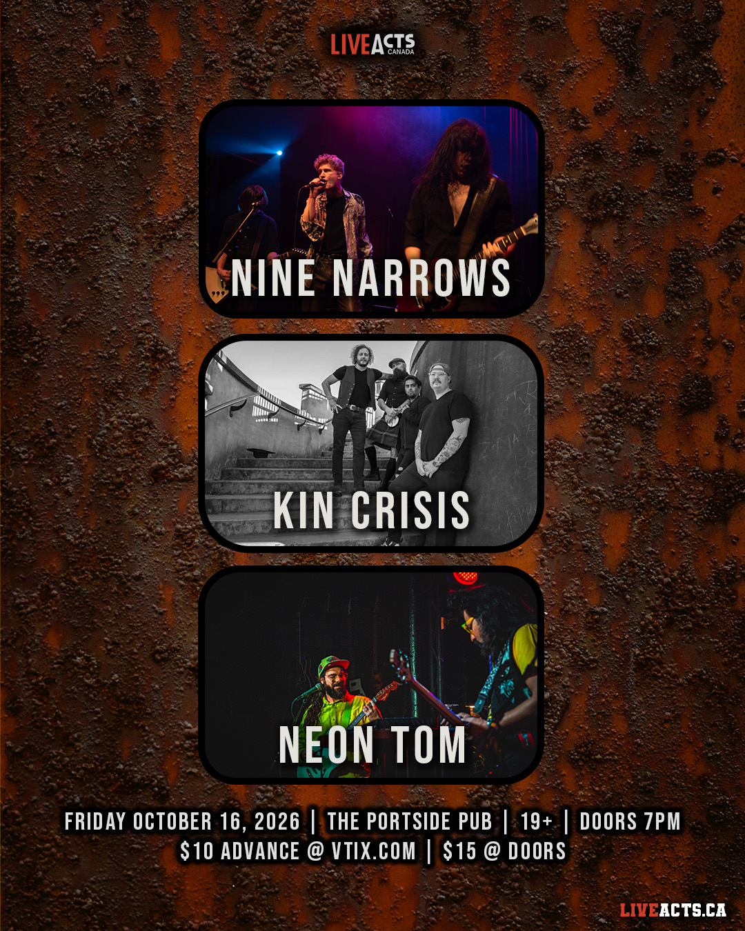 Nine Narrows, Kin Crisis, Neon Tom