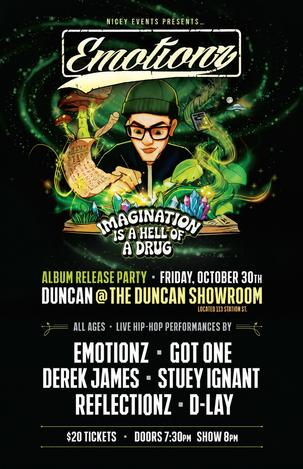 Emotionz & friends: All ages event in Duncan