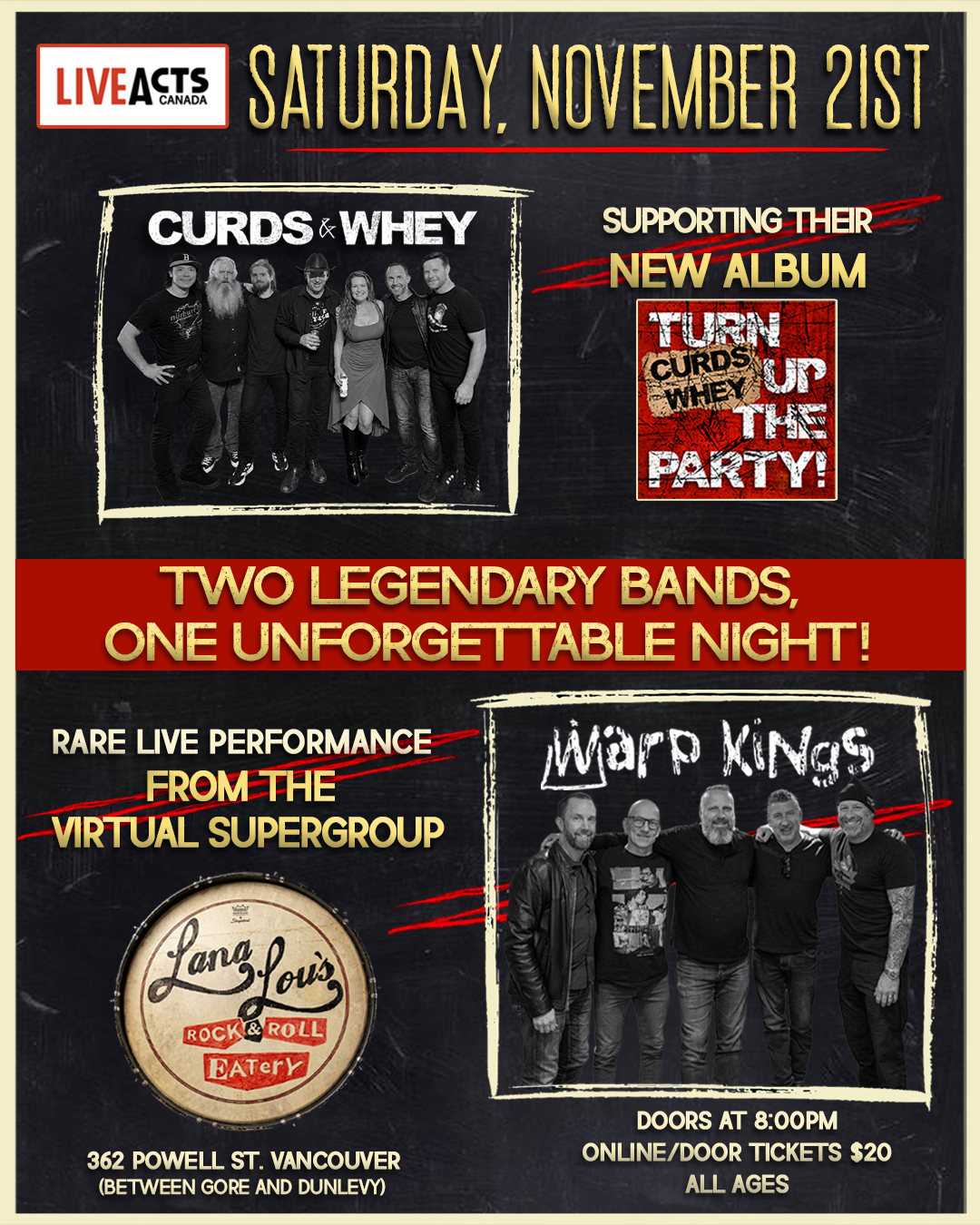 Warped Kings and Curds & Whey